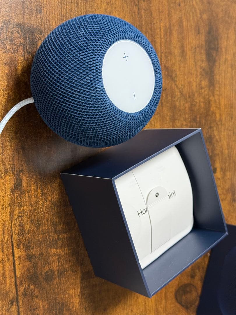 美品 Apple Pod mini ブルー 電源アダプタ欠品