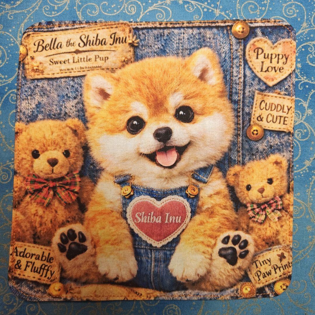 ご確認用　さくら　ハンカチ　柴犬さん柄ハンドメイド3/21