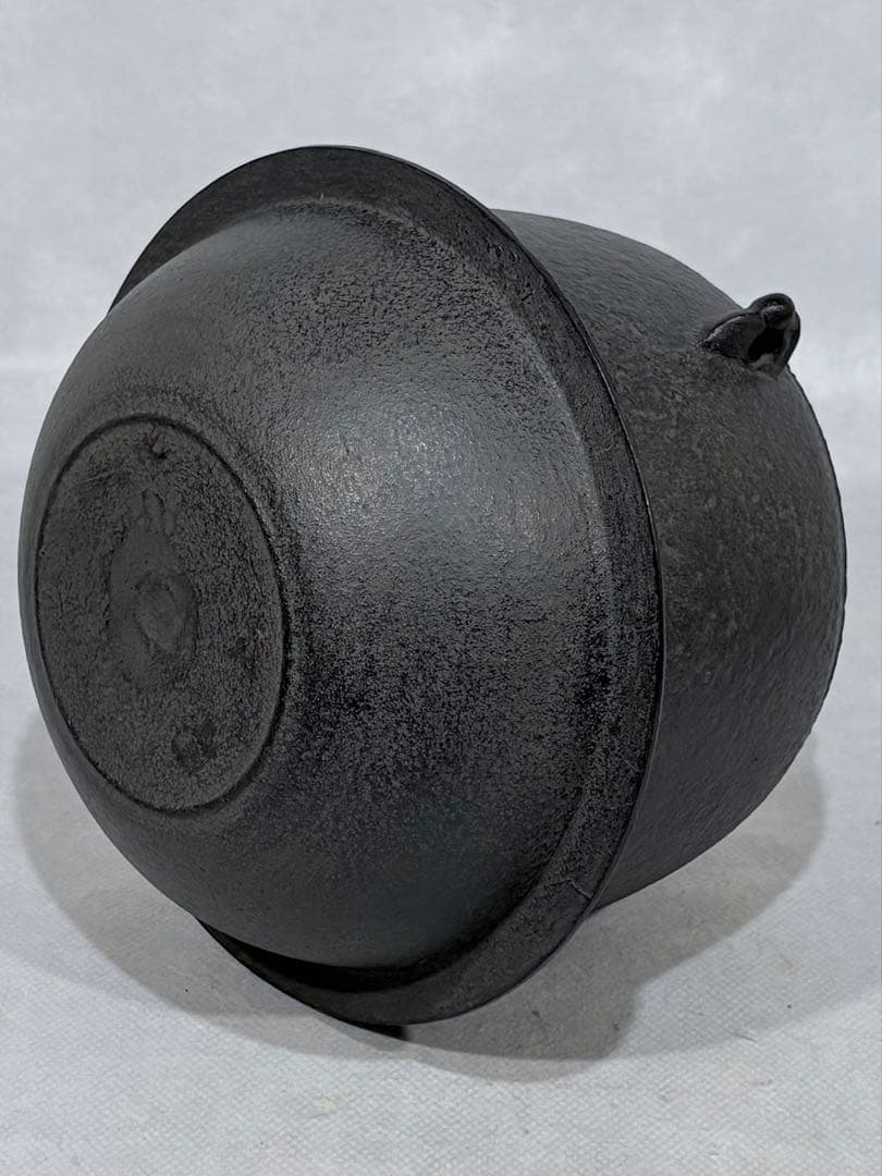 釜師 菊地政光作　真形釜　美品　共箱　茶道具　送料込