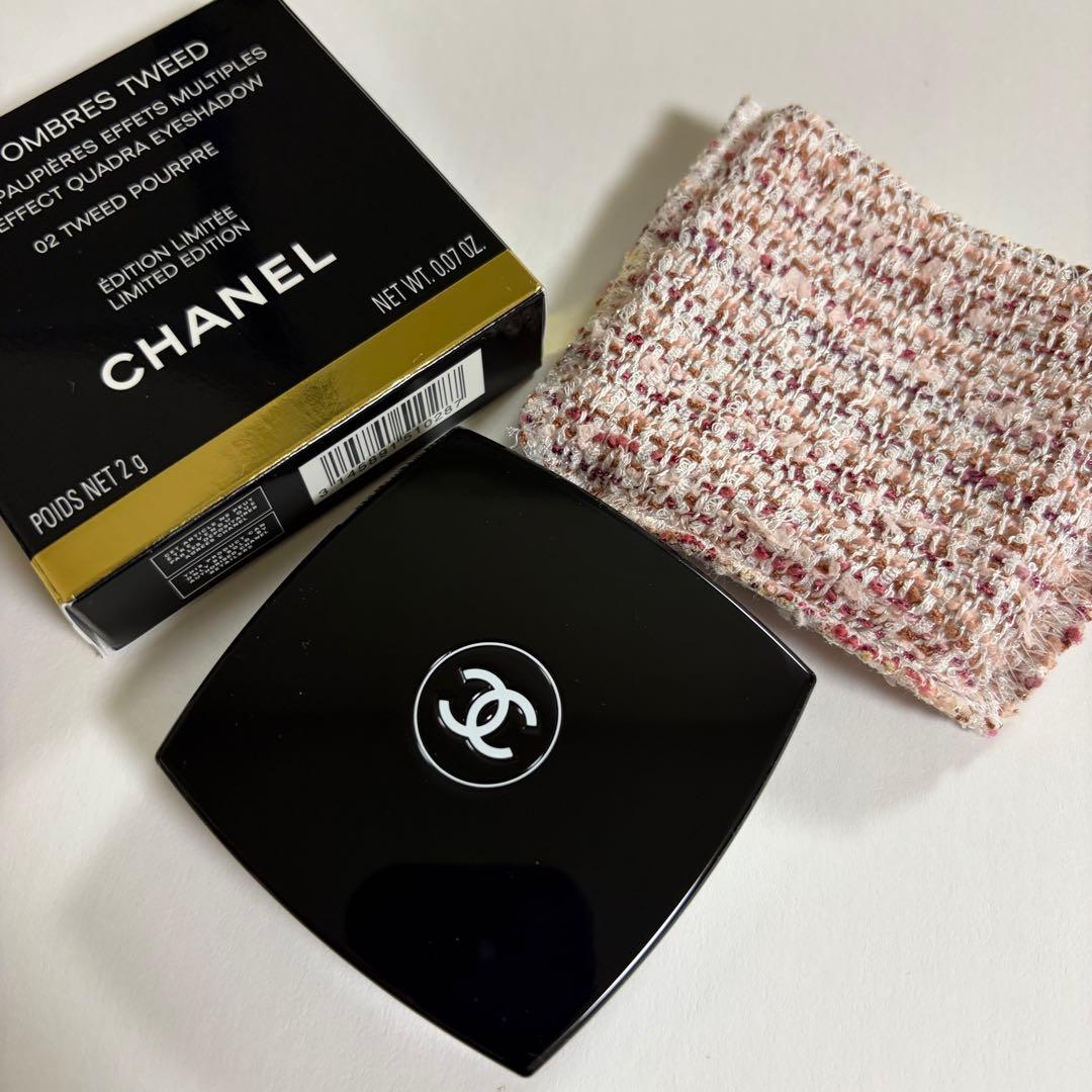 【未使用】 CHANEL レ キャトル オンブル ツイード 02
