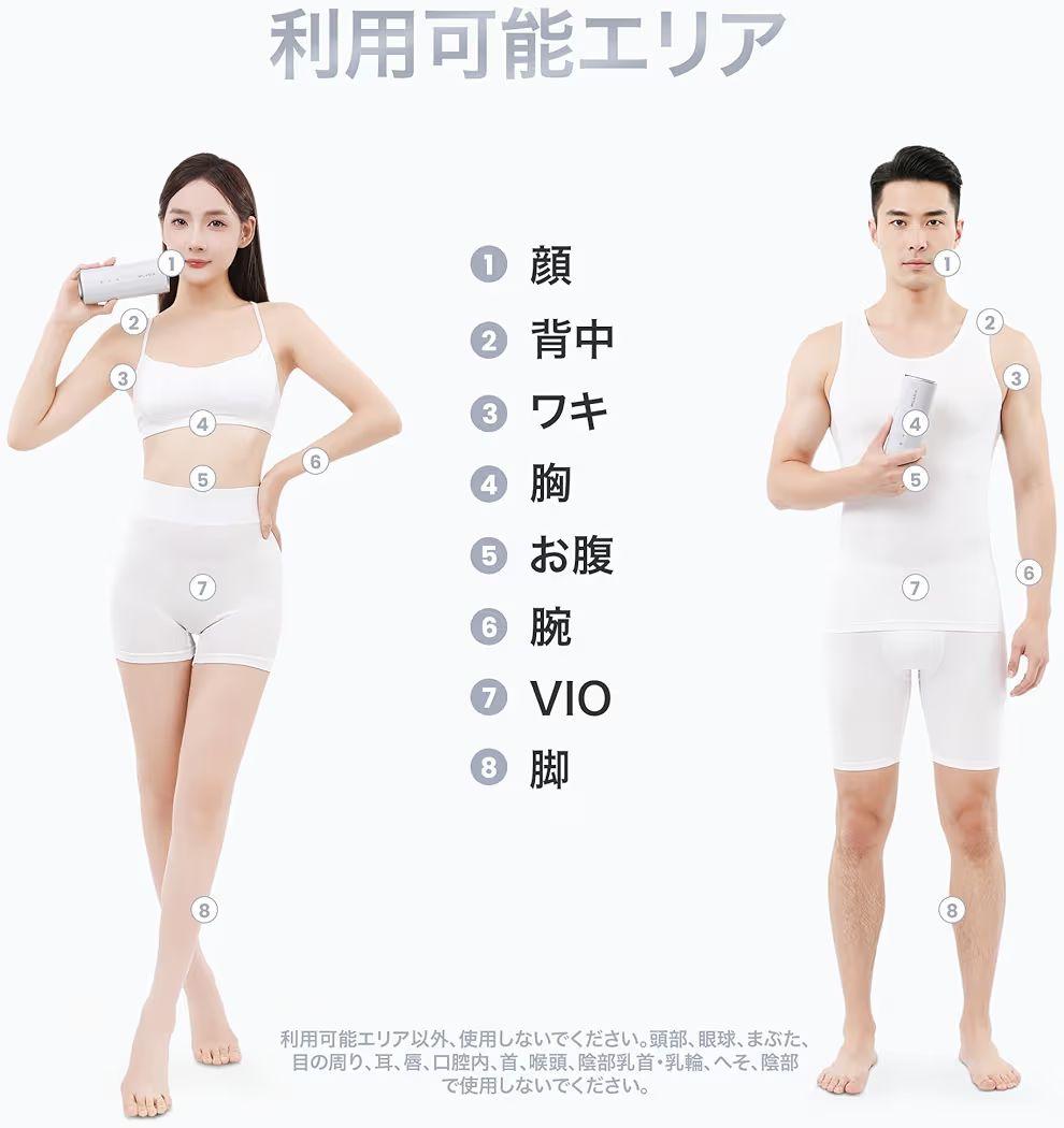 【新品未開封】MILANIA M1 脱毛器 全身ムダ毛ケア PSE安全認証済み