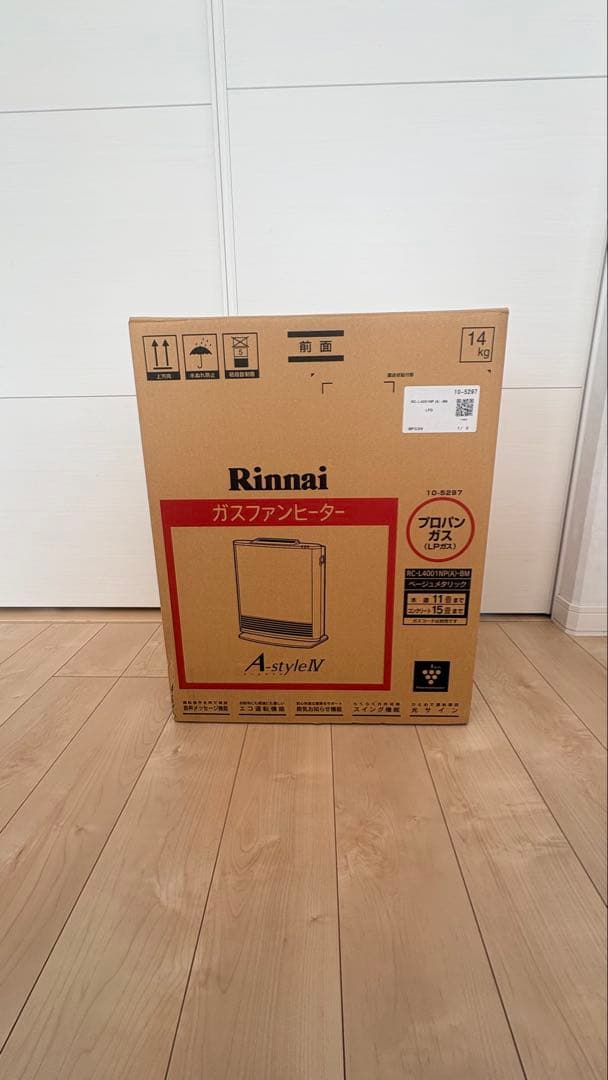 【未使用コード付】リンナイ ガスファンヒーター LP 11畳RC-L4001NP