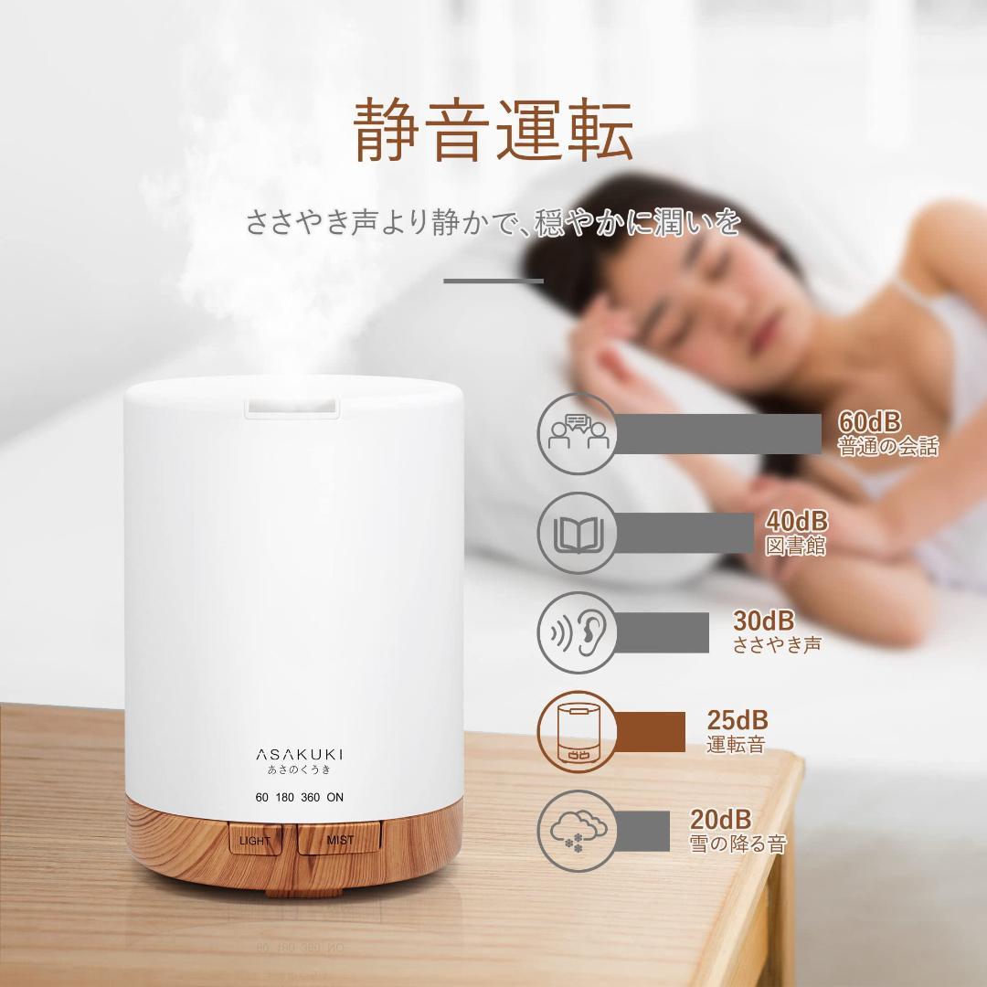 アロマディフューザー 小型 加湿器 卓上 超音波式