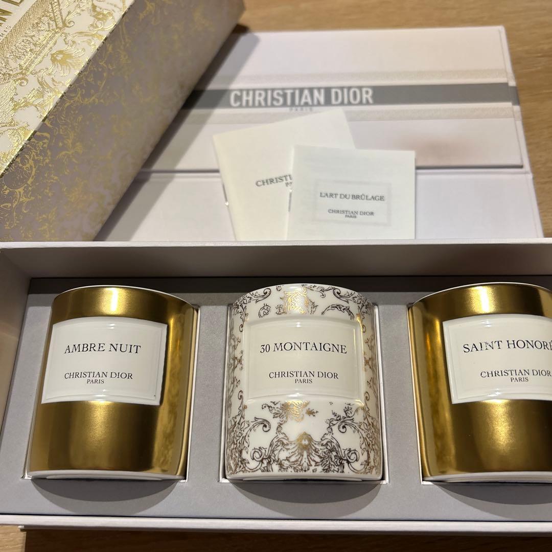 新品、未使用品　DIOR ディオール限定キャンドルコレクション　3個セット
