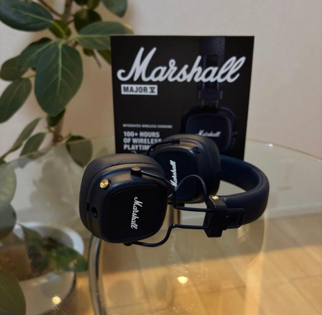 Marshall Major V ワイヤレスヘッドフォン ネイビー　箱付き
