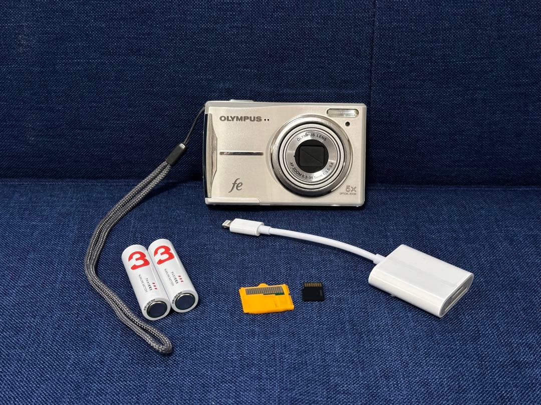 動作確認済み Olympus Fe-46 スマホ転送 ５点セット CCD 平成