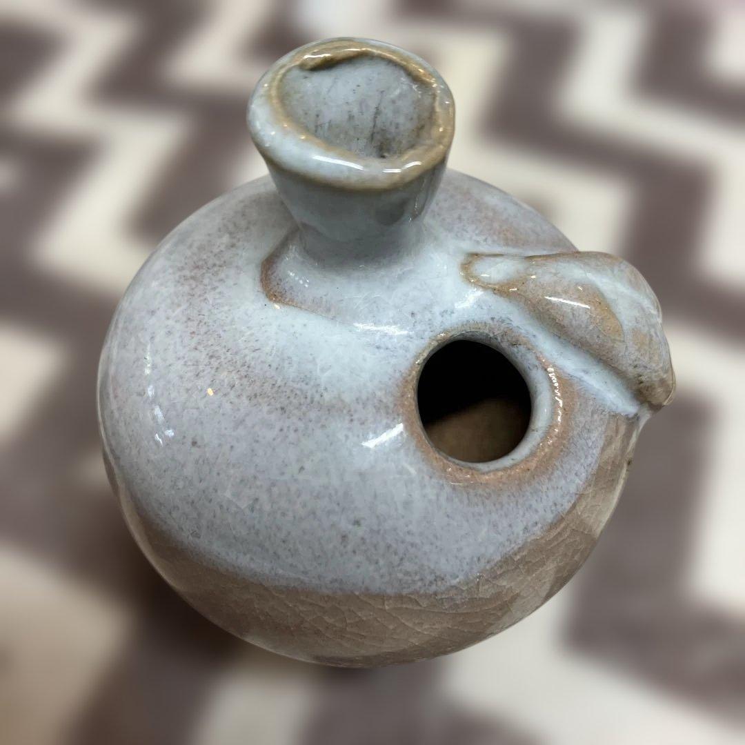 Ozarks Art Pottery Leaf Jug 陶器　りんご　一輪挿し壺