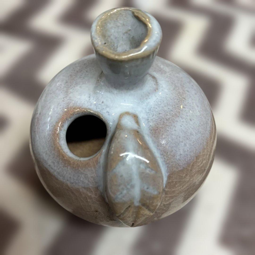 Ozarks Art Pottery Leaf Jug 陶器　りんご　一輪挿し壺