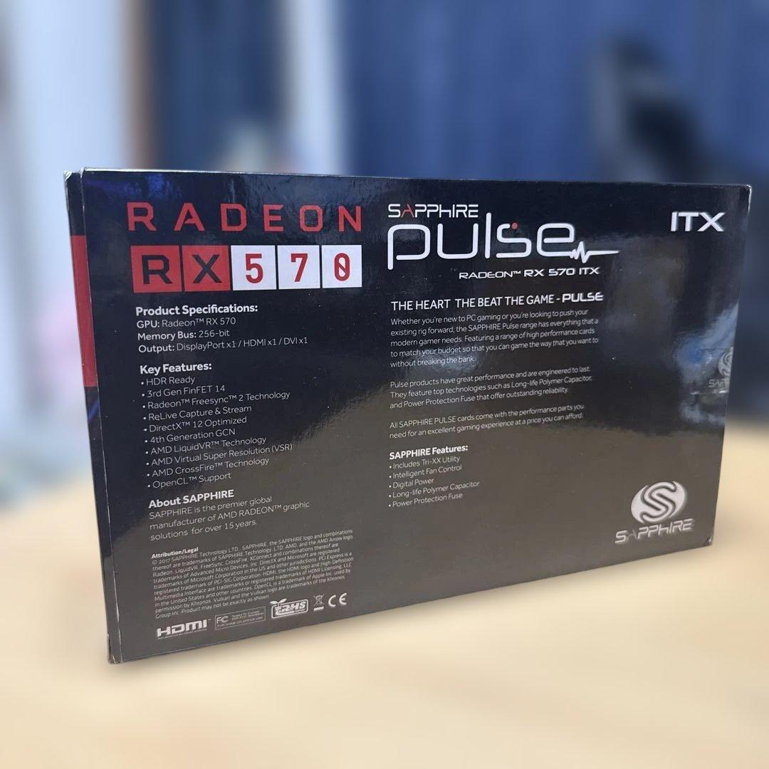 グラフィックボード・グラボ・ビデオカード SAPPHIRE PULSE Radeon RX 570 ITX 4GB