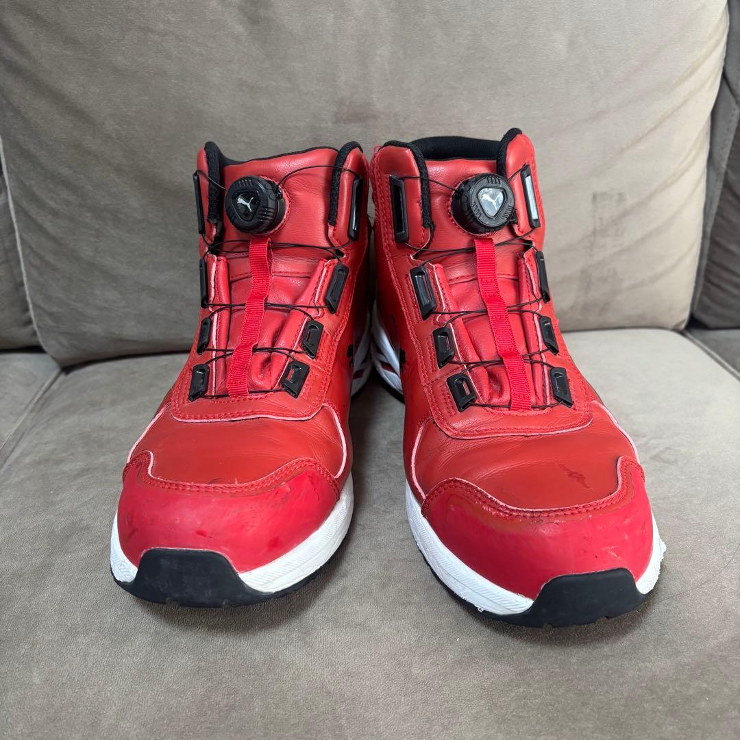 Puma BOA 安全靴 DISC Lacing System レッド 28