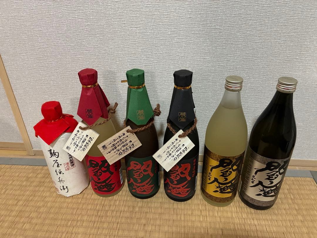 大分老松酒造麦焼酎6本飲み比べ　(麹屋伝兵衛/赤閻魔/黒閻魔/緑閻魔/G閻魔他