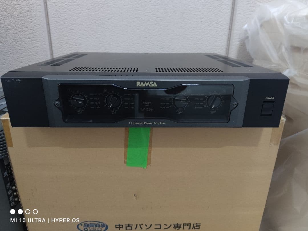 RAMSA 4chデジタルパワーアンプ