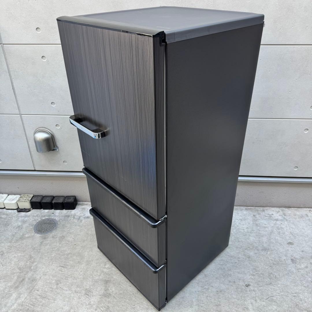 183⭐️2024年製美品★アクア　冷蔵庫　3ドア　大型　自動製氷　木目　大容量