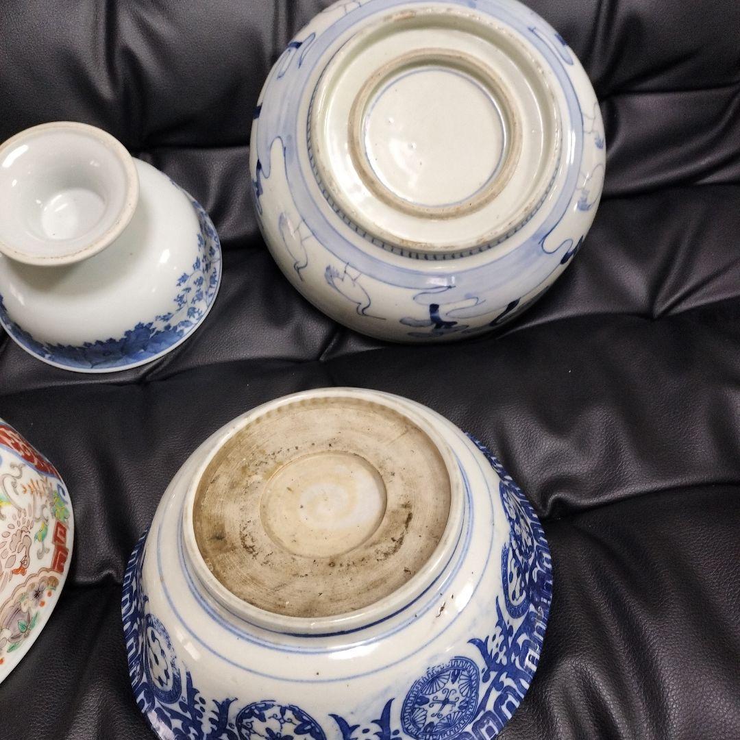 古美術 鉢 盃 5点 アンティーク レトロ 陶器 骨董