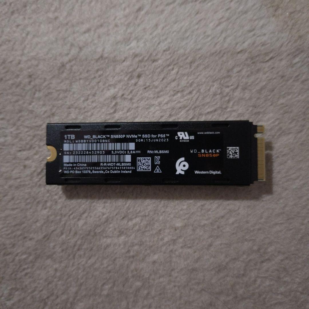 WD_BLACK SN850P 1TB SSD PS5使用OK