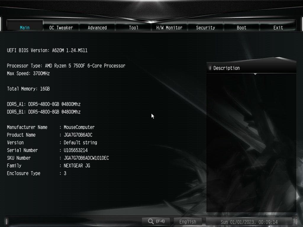 マザーボード ASRock A620M