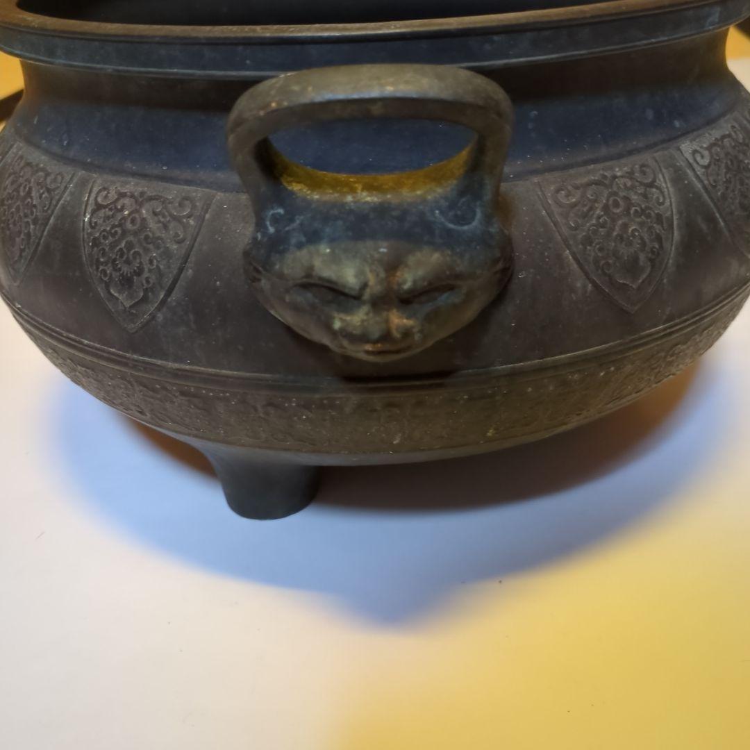火鉢？　香炉？　金属製　銅製？　アンティーク