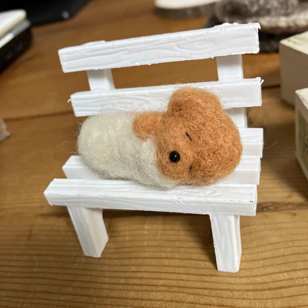 毛布を持って眠るトイプードル　オーダー見本