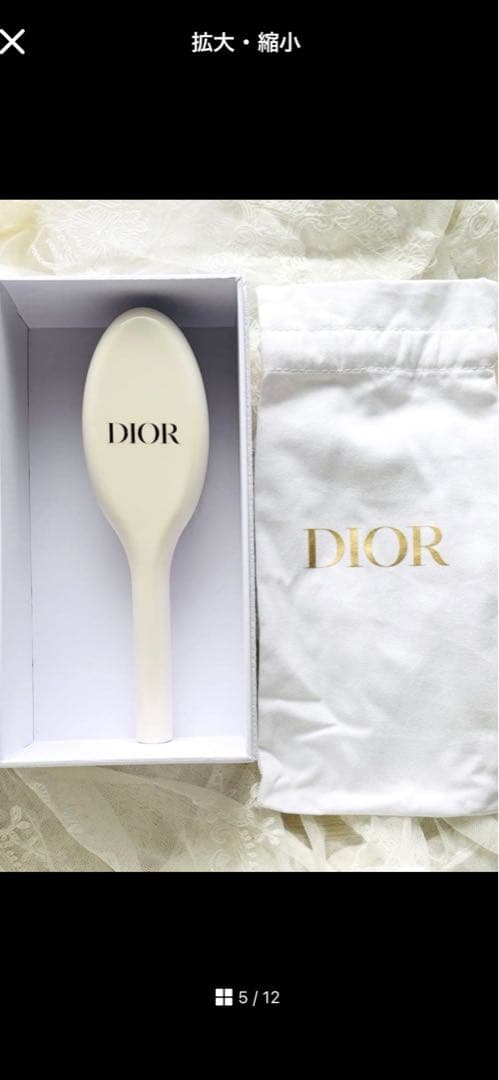 DIOR プラチナノベルティのギフトボックス ヘアミストです♡
