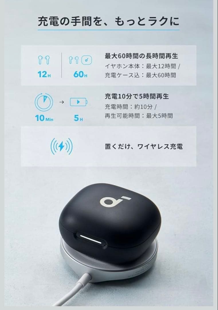 【極美品】Anker Soundcore P40i ワイヤレスイヤホン