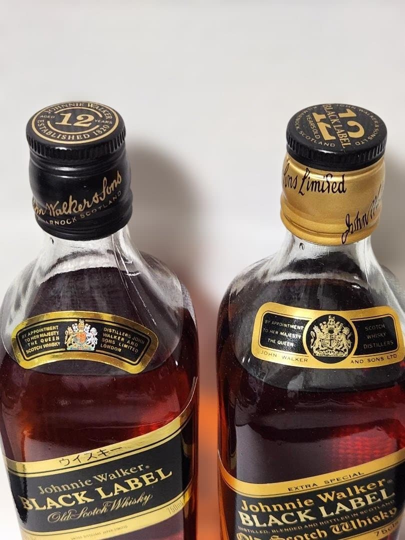 ☆未開栓ジョニーウォーカー Black Label 12年 750ml 2本
