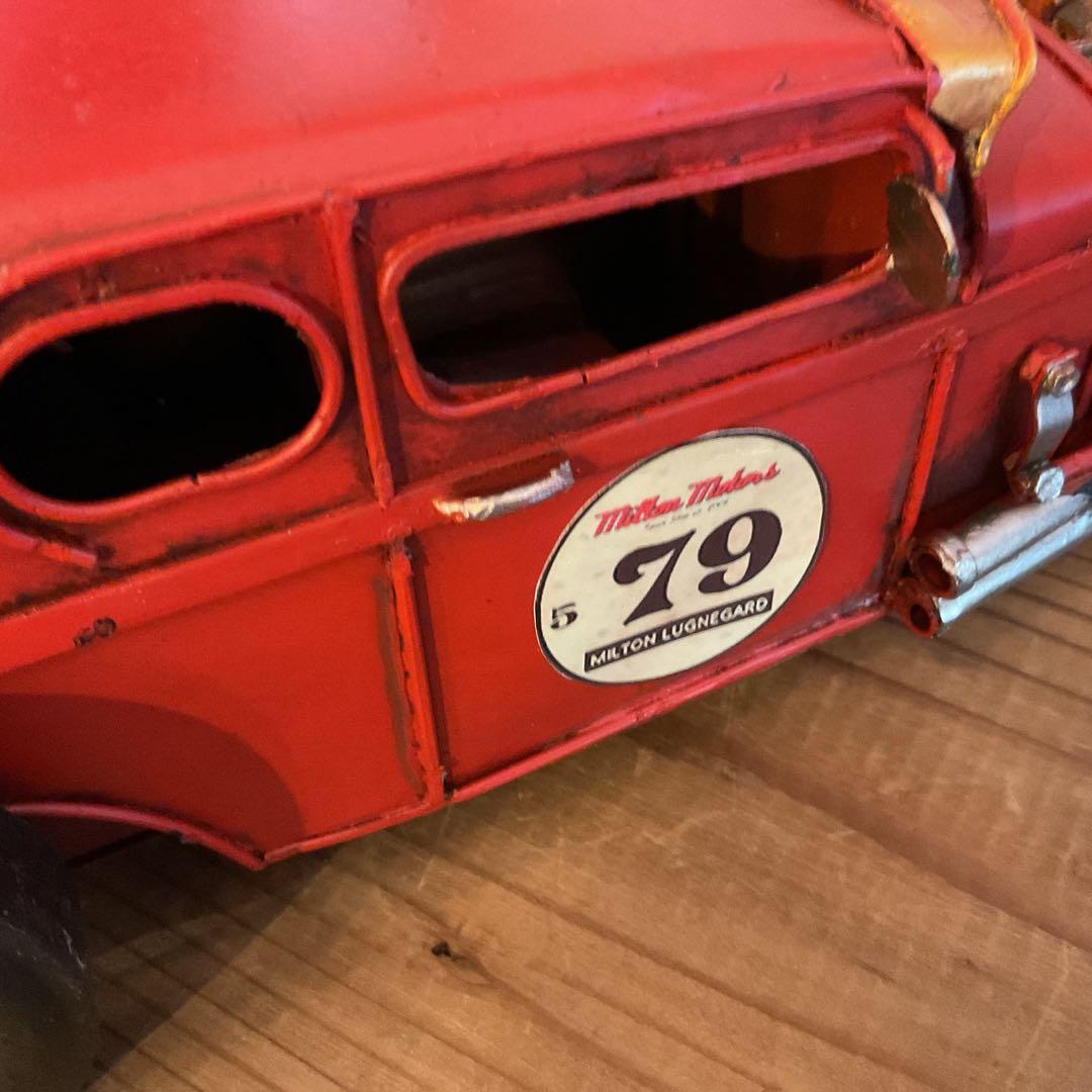 ビンテージカー スポーツカー ブリキ 置物 おもちゃ アンティーク アメリカン