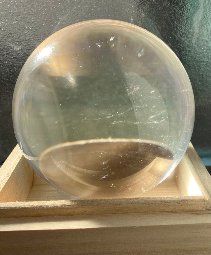 ソーティング付き 天然水晶玉 ロッククリスタル 天然クォーツ 概ね10cm 大玉