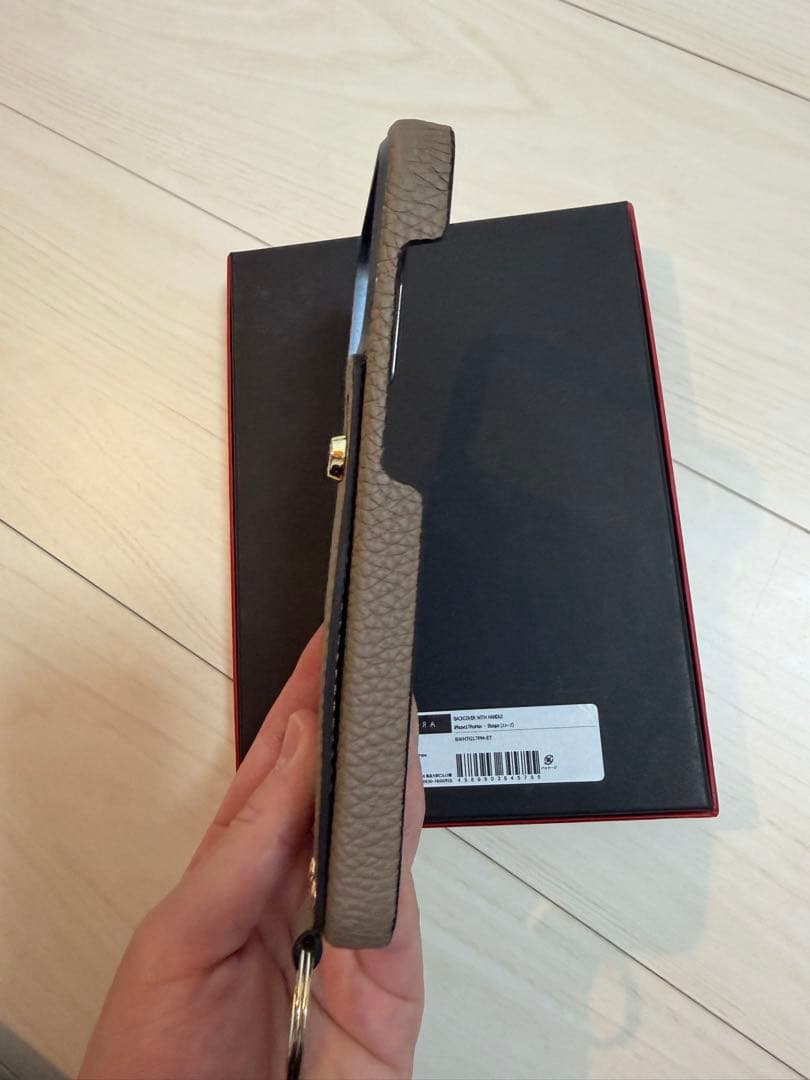 BONAVENTURA レザー iPhone17ProMAXケース エトープ