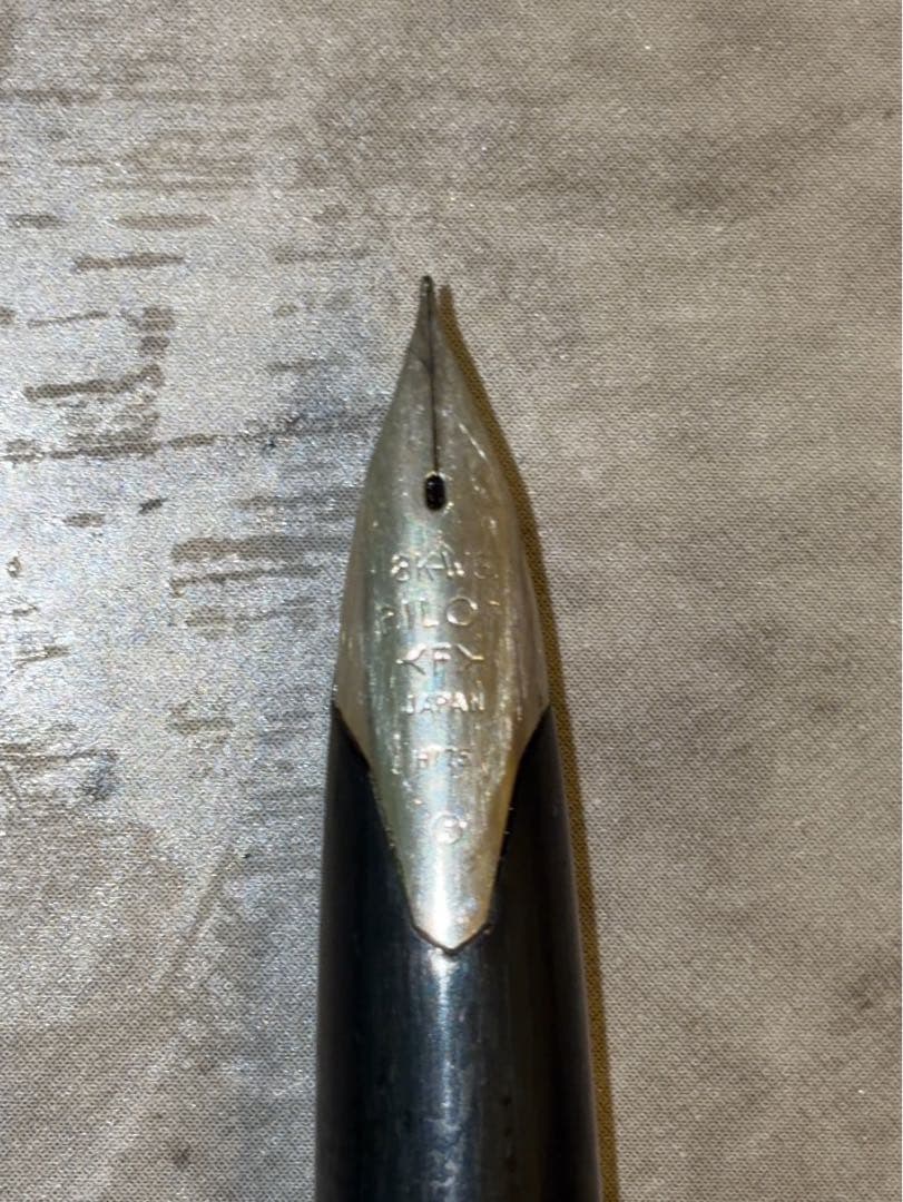 PILOT 万年筆 STERLING SILVER 18k-wg ショートタイプ