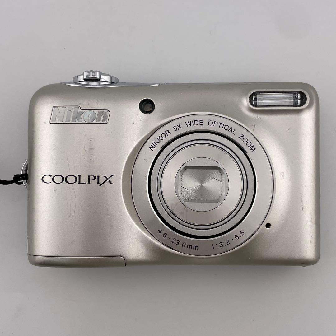 実写美⭕️良品【動作確認済】 Nikon COOLPIX L32 シルバー