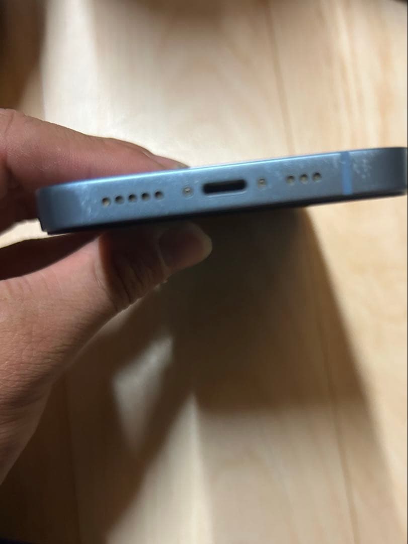 iPhone14 128GB ブルー SIMフリー 動作確認済み 画面割れあり