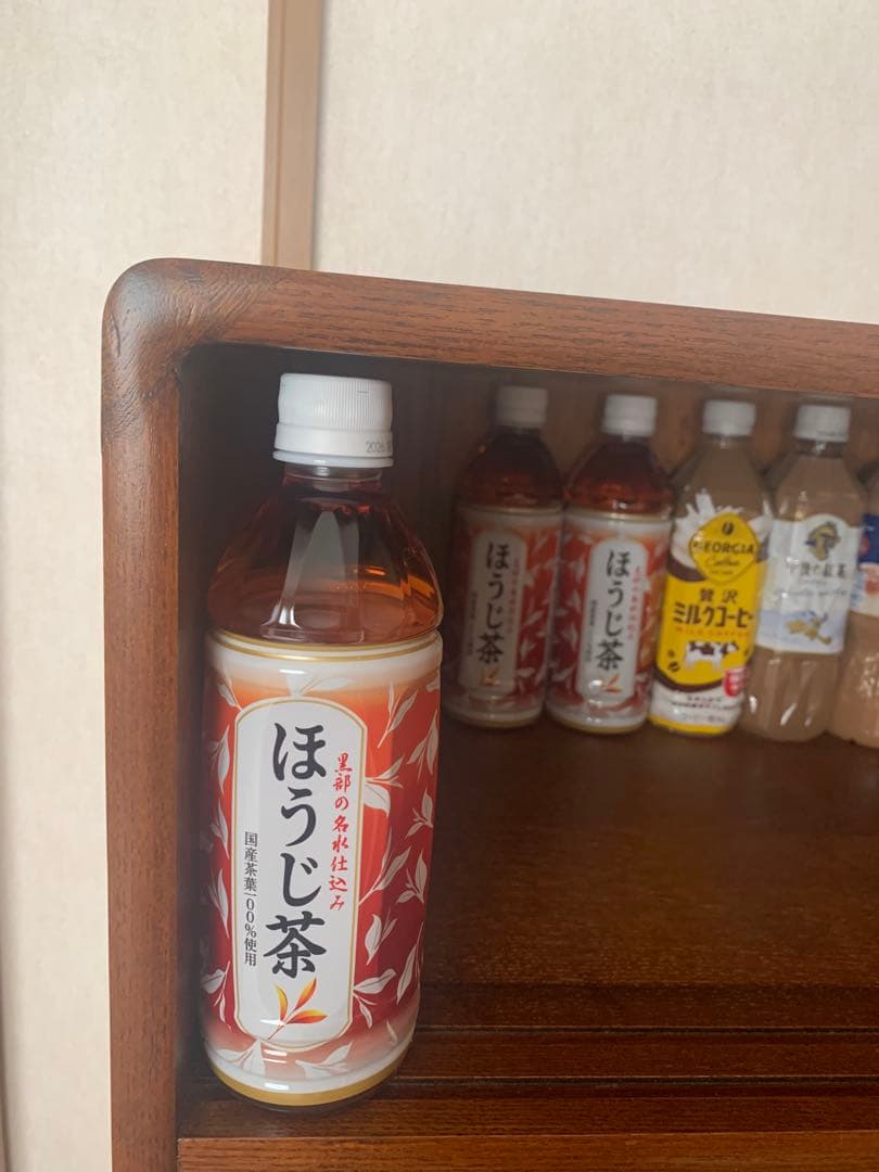 昭和レトロ　茶箪笥 水屋箪笥ガラス戸 和家具 アンティーク 収納棚 たのメル便