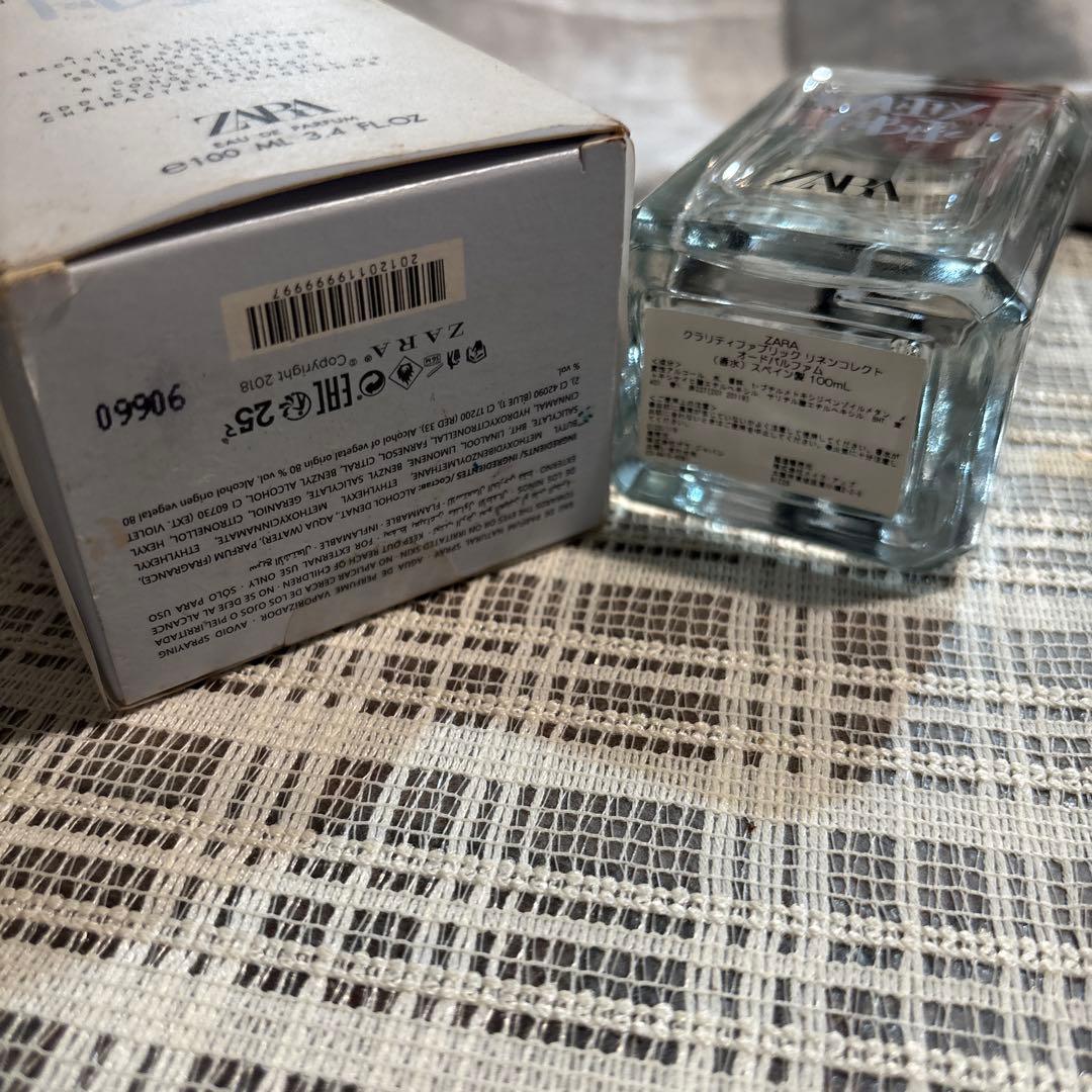 ザラ　ZARA クラリティファブリックリネンコレクト　オードパルファムスペイン製