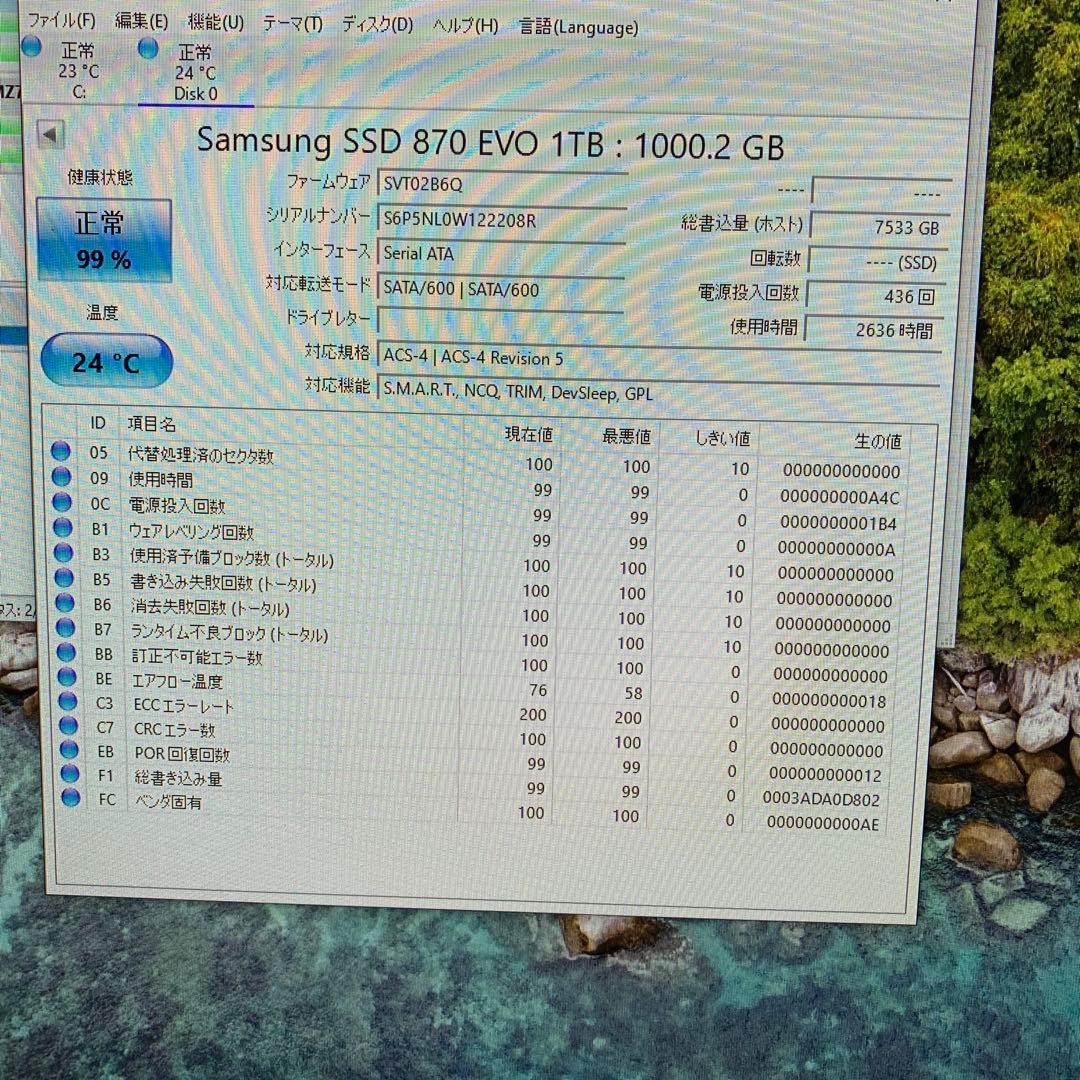内蔵型SSD Samsung 870 EVO 1TB SSD