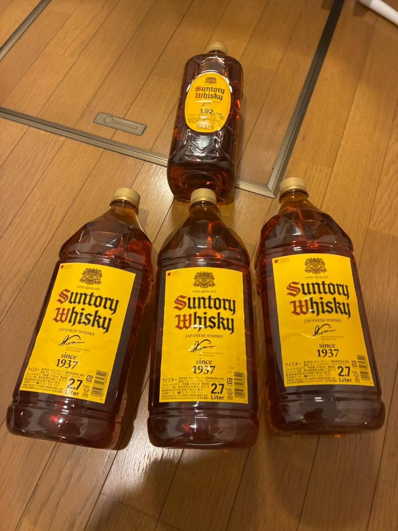 角瓶 2700ml　３本　1920ml　１本　合計４本