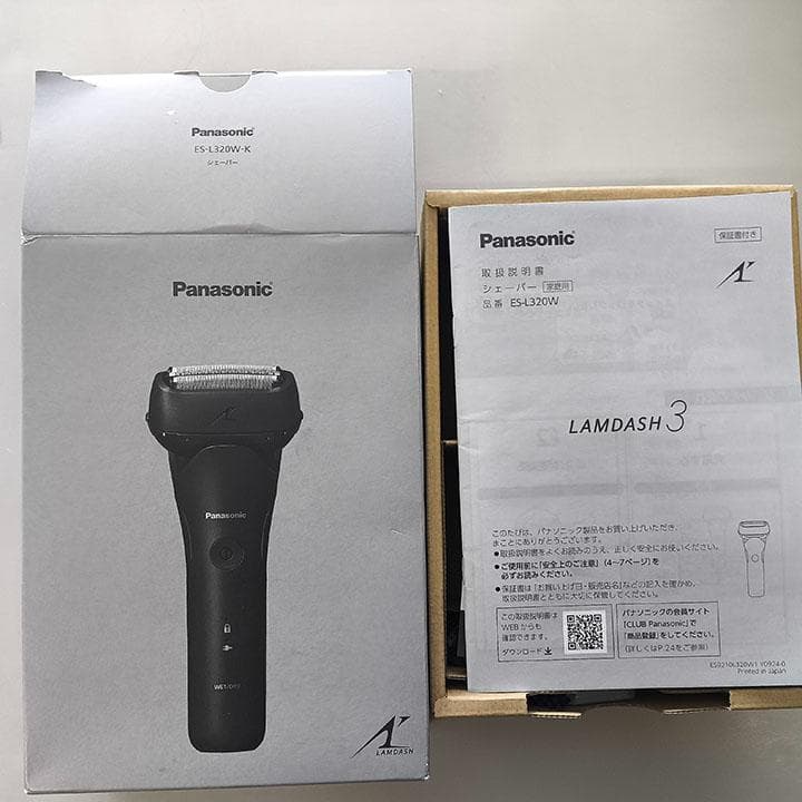 Panasonic ラムダッシュ 3枚刃 ES-L320W-K 黒