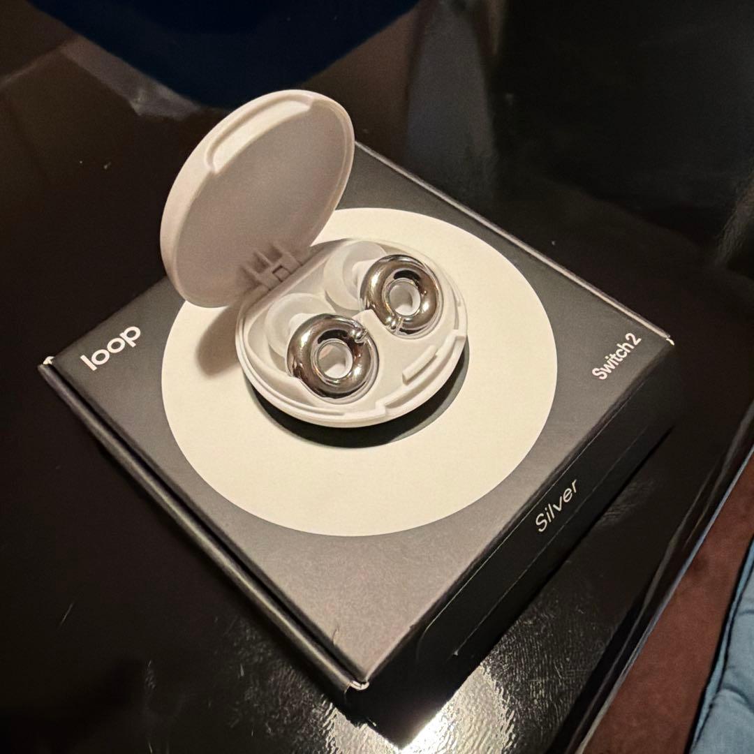 loop Switch 2 Silver ループイヤープラグ シルバー