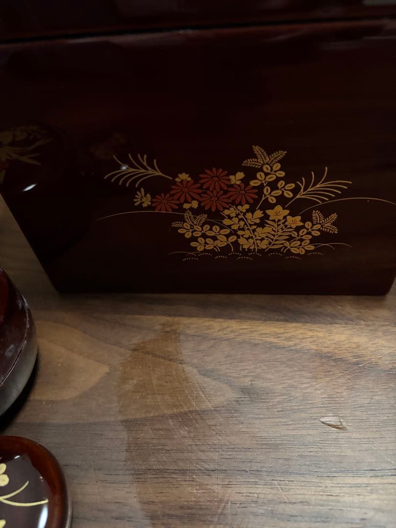 四季草花蒔絵茶箱