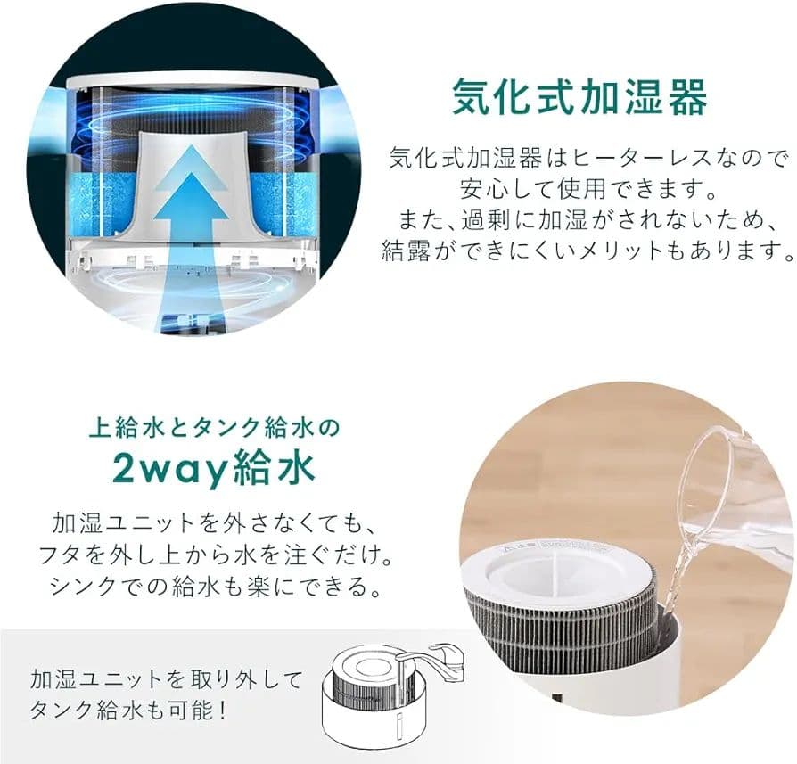 アイリスオーヤマ 加湿空気清浄機 AAP-SH10A-W