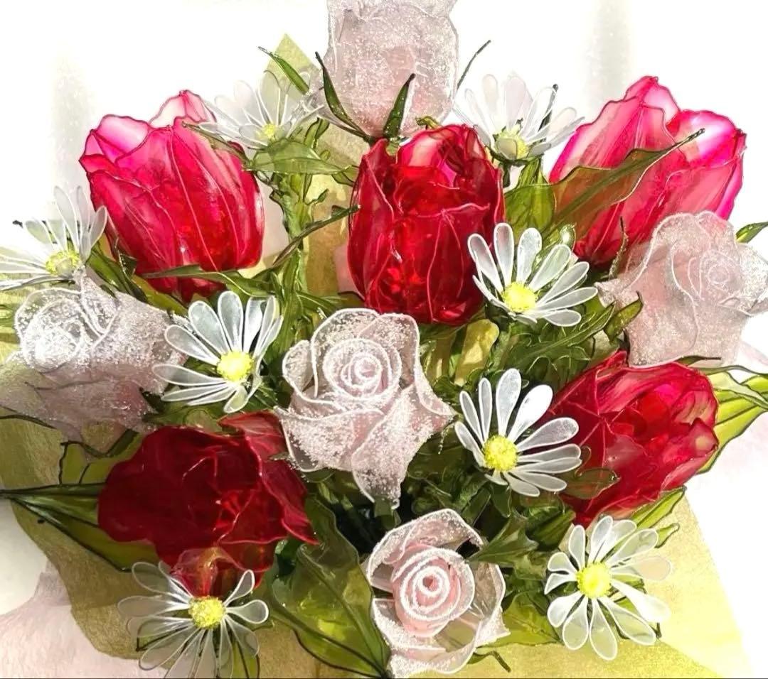 アメリカンフラワー　ディップフラワーNO.206（チューリップ・蕾薔薇・）