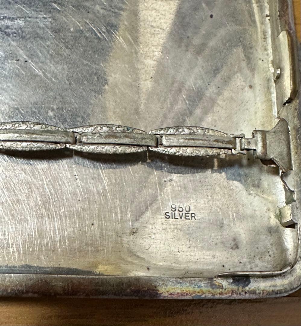 silver 950刻印　煙草入れ　シガレットケース
