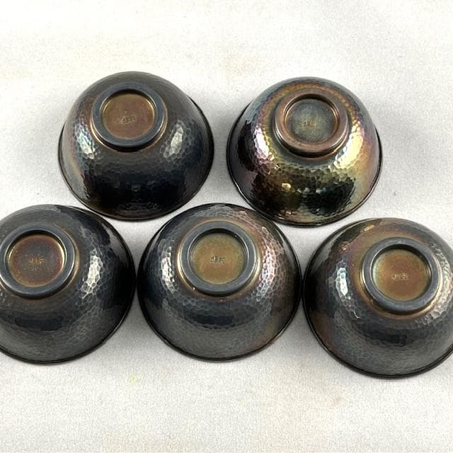 純銀　酒器揃え　チロリ２個　盃５個