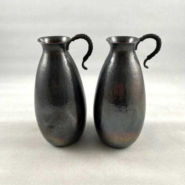 純銀　酒器揃え　チロリ２個　盃５個
