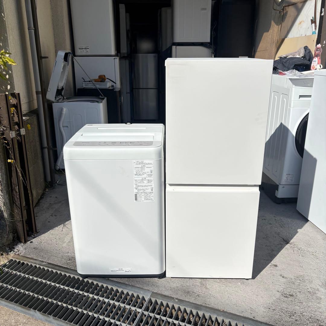 パナソニック2024年冷蔵庫洗濯機セット　1人暮らしセット　分解洗浄済み