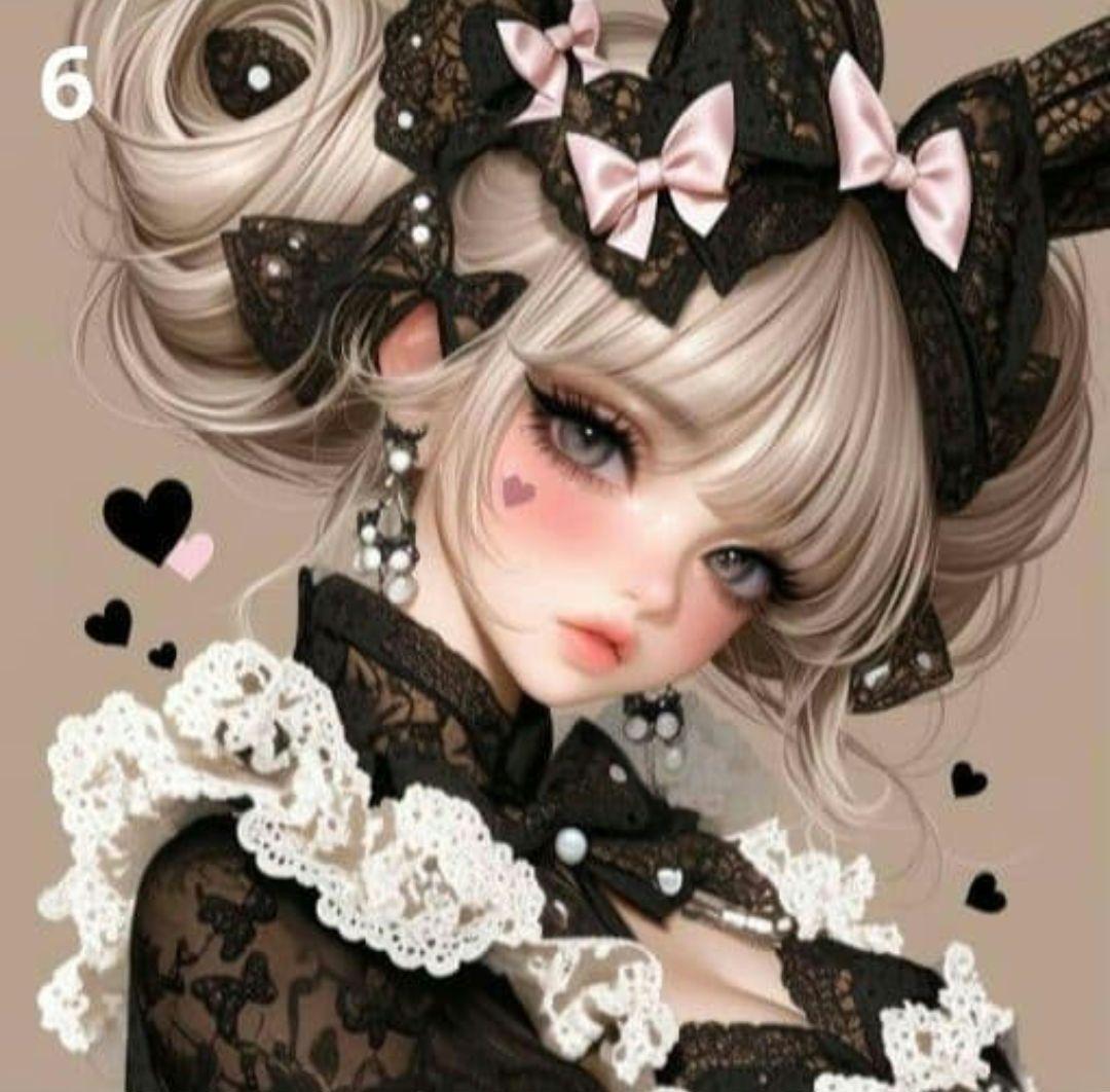 少数限定パネル ①　かわいい女の子パネル生地　　ハンドメイド