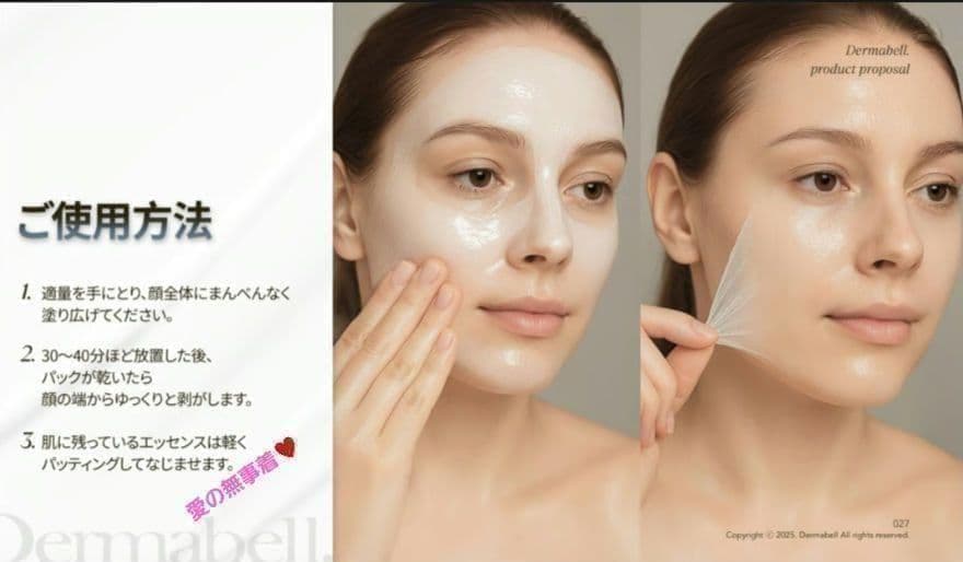 2個　DERMABELL ハイエッセンシャル　メルティングマスク ダーマベル