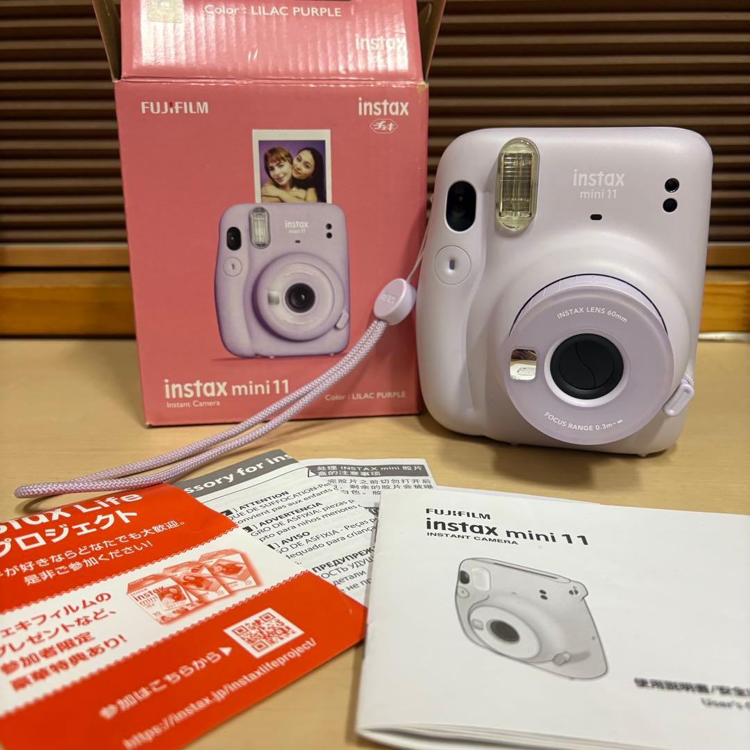 富士フイルム　チェキ instax mini 11 パープル