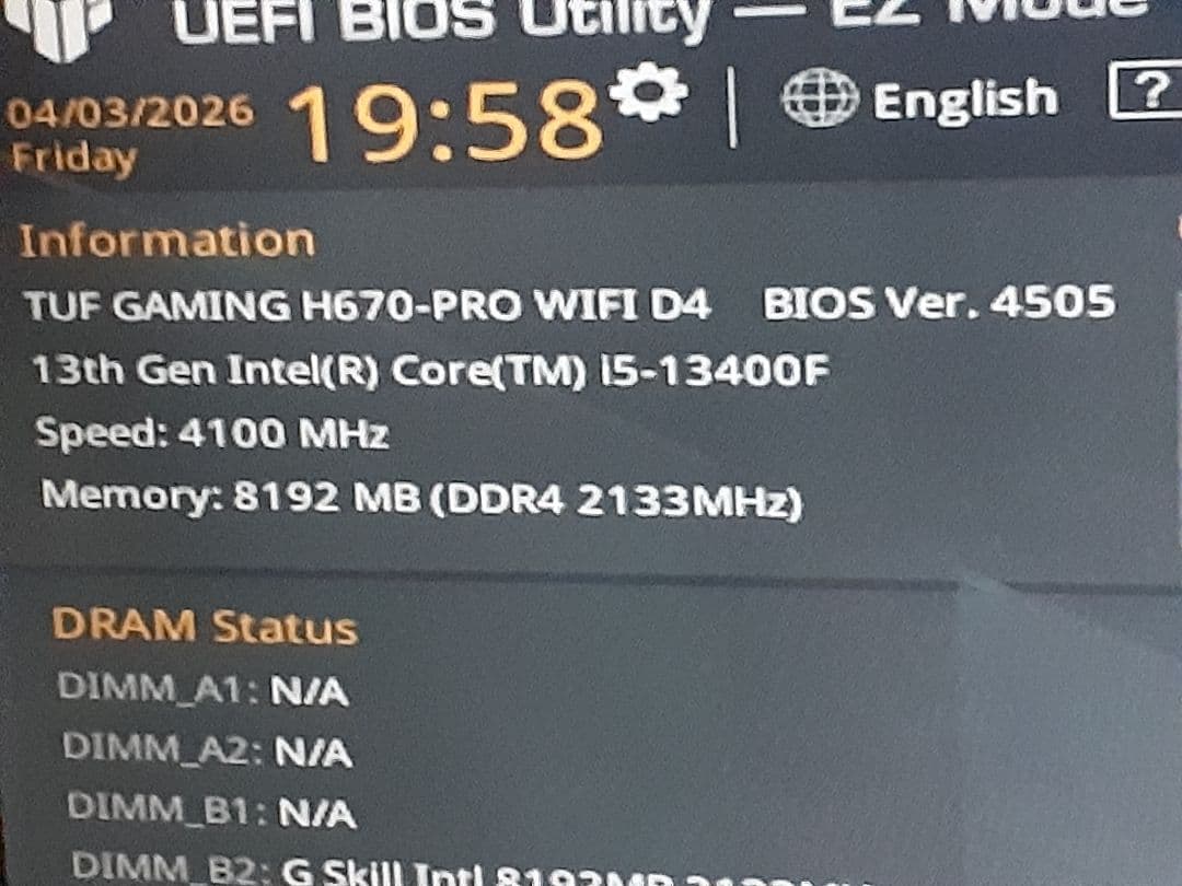 H670-PRO WIFI D4 cpu m.2ssd セット 訳ありジャンク