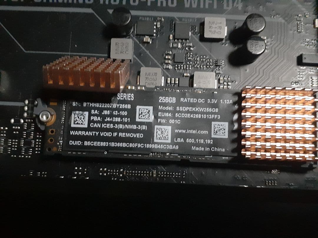 H670-PRO WIFI D4 cpu m.2ssd セット 訳ありジャンク