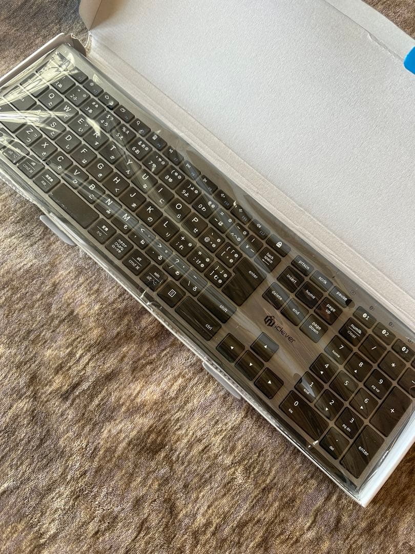 Bluetoothキーボード IC-BK23 グレーブラック新品